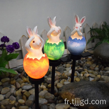 Courtyard Resin Lamp Lapin en forme